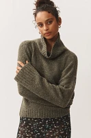 The Lennon Wide-Sleeve Turtleneck Sweater by Pilcro