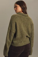 The Lennon Wide-Sleeve Turtleneck Sweater by Pilcro