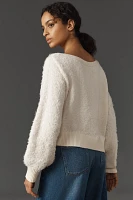 By Anthropologie Fluffy Asymmetrical Sweater