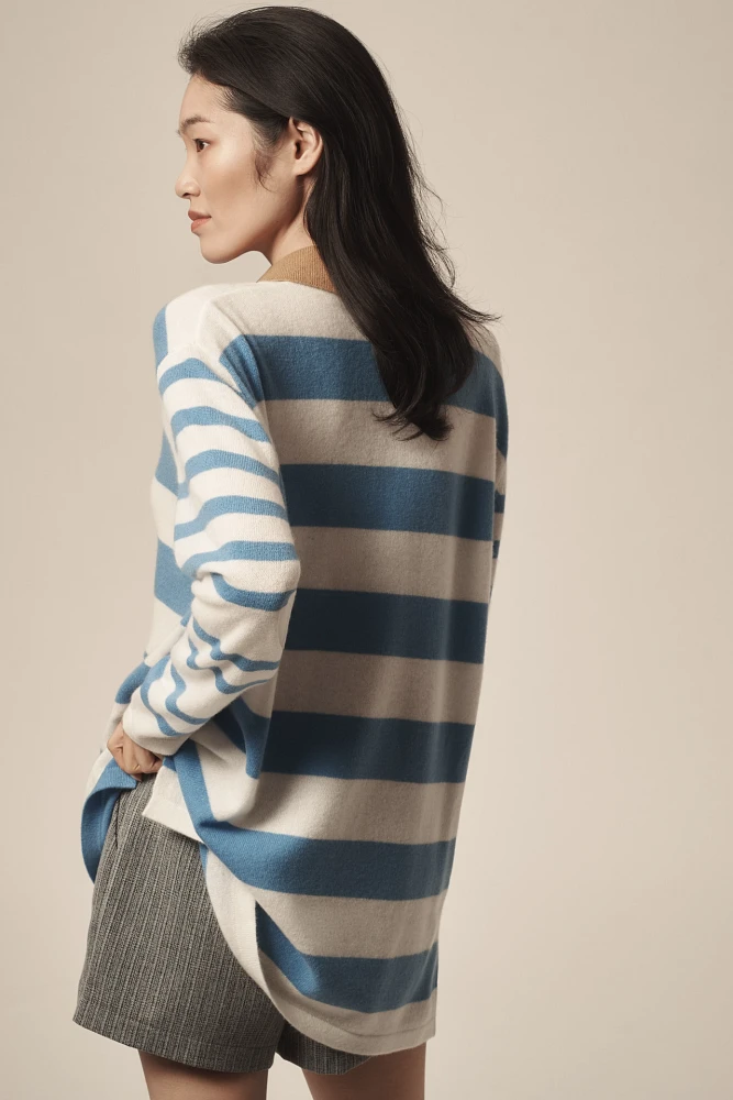 Maeve Cashmere Polo Sweater