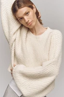 The Blake Slouchy-Sleeve Crew-Neck Sweater by Pilcro