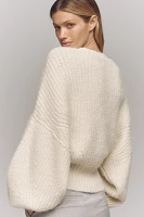 The Blake Slouchy-Sleeve Crew-Neck Sweater by Pilcro