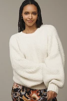 The Blake Slouchy-Sleeve Crew-Neck Sweater by Pilcro