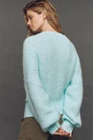 The Blake Slouchy-Sleeve Crew-Neck Sweater by Pilcro