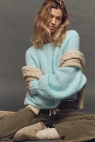 The Blake Slouchy-Sleeve Crew-Neck Sweater by Pilcro