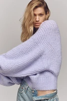 The Blake Slouchy-Sleeve Crew-Neck Sweater by Pilcro