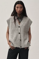 By Anthropologie Button-Front Sweater Vest