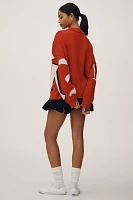 Maeve Oversized Graphic Monogram Sweater