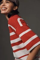 The Carys Mock-Neck Sweater by Maeve: Short-Sleeve Edition