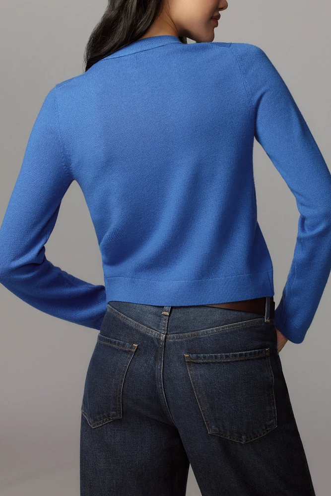 Maeve Merino Wool Cardigan Sweater