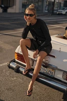 The Juliet Crew-Neck Cardigan Sweater: Cotton Blend Edition