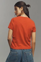 The Juliet Cotton Cashmere Crew-Neck Cardigan Sweater: Short-Sleeve Edition