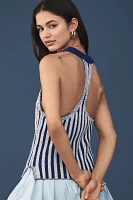 Maeve Le Bain Knit Halter Tank Top