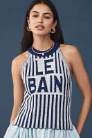 Maeve Le Bain Knit Halter Tank Top