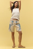 Pilcro Stitched Sleeveless Sweater Tank Top