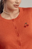 Maeve Icon Crew-Neck Cardigan Sweater