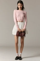 LoveShackFancy Pammie Embellished Wool Sweater