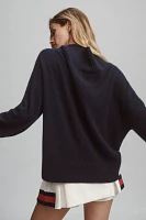 Maeve High V-Neck Cashmere Sweater