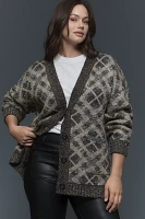 Maeve Sparkle V-Neck Cardigan Sweater