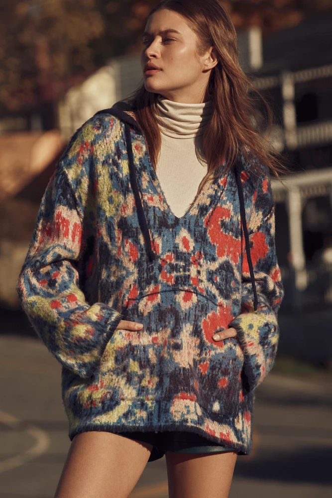 By Anthropologie Relaxed Hooded Sweater