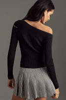 By Anthropologie Ribbed Button-Detail Sweater