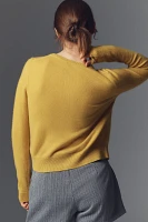 By Anthropologie Cashmere Crew-Neck Cardigan Sweater