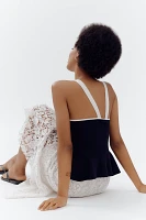Maeve Sweetheart Peplum Tank Top