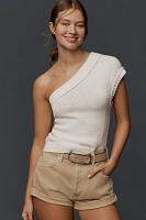 Maeve One-Shoulder Sweater Tank Top