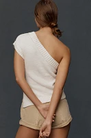 Maeve One-Shoulder Sweater Tank Top