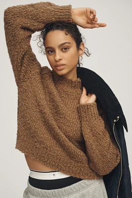 Maeve Textured Mock-Neck Sweater