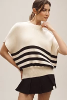 Maeve Oversized Short-Sleeve Sweater