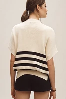 Maeve Oversized Short-Sleeve Sweater