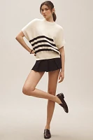 Maeve Oversized Short-Sleeve Sweater