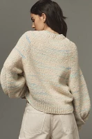 Pilcro Balloon-Sleeve Crew-Neck Sweater