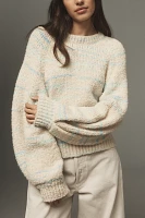 Pilcro Balloon-Sleeve Crew-Neck Sweater