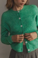 By Anthropologie Crew-Neck Cardigan Sweater