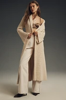 Maeve Wide-Sleeve Longline Cardigan Sweater