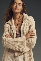 Maeve Wide-Sleeve Longline Cardigan Sweater