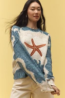Pilcro Pullover Long-Sleeve Crew-Neck Icon Sweater