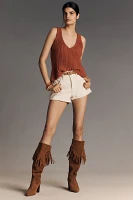 Pilcro V-Neck Ribbed Sweater Tank Top