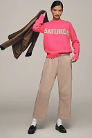 English Factory Weekend Graphic Crew-Neck Sweater
