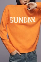 English Factory Weekend Graphic Crew-Neck Sweater