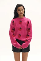 English Factory Strawberry Crew-Neck Sweater