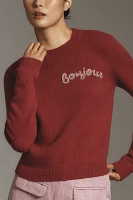 English Factory Beaded Bonjour Sweater