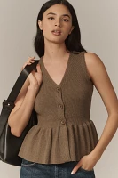 English Factory Peplum Sweater Vest