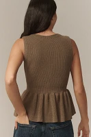 English Factory Peplum Sweater Vest