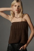 Pilcro Fuzzy Sweater Tube Top