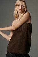 Pilcro Fuzzy Sweater Tube Top