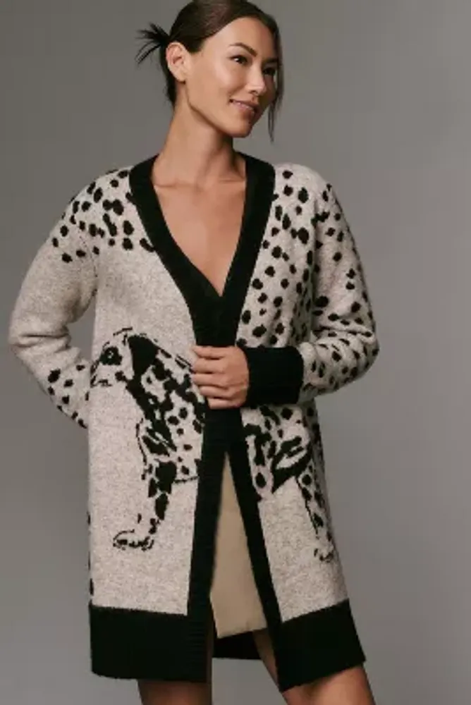 RD Style Dalmatian Cardigan Sweater