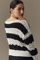 The Palmer Open-Stitch Pullover Sweater by Pilcro